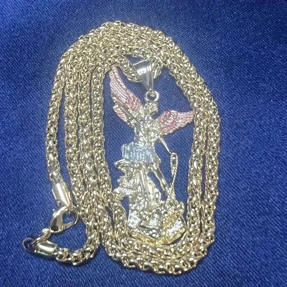 Franco Necklace with St. Michael pendant